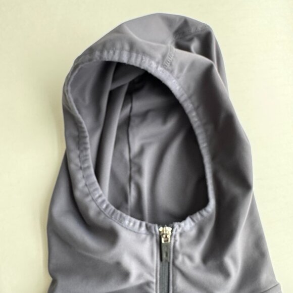 PELOTON Fourlaps Men's XL Grey Front Zip With Hood Warm Up Jacket - Picture 3 of 14